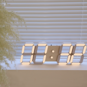 2세대 아프리콧 크림 LED 벽시계 PLUS+(크림/핑크)